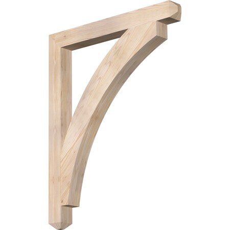 Ekena Millwork Thorton Craftsman Smooth Bracket, Douglas Fir, 3 1/2"W x 34"D x 42"H BKT04X34X42THR04SDF